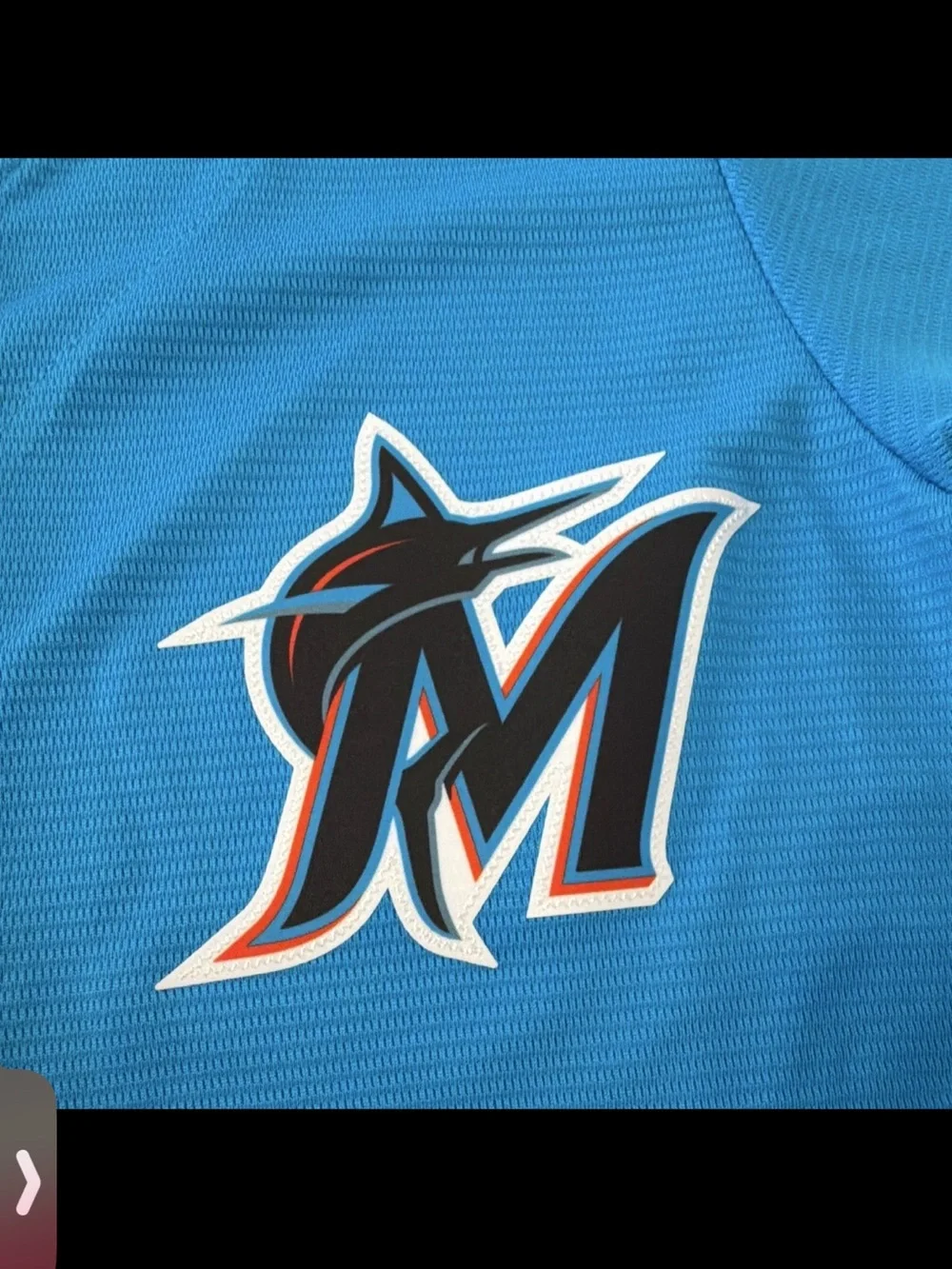 Nike Miami Marlins Women’s Light Blue Button-Up Jersey